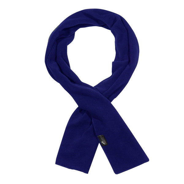 Sub Zero Factor 2 thermal fleece scarf in navy size S/M photographed on a white background