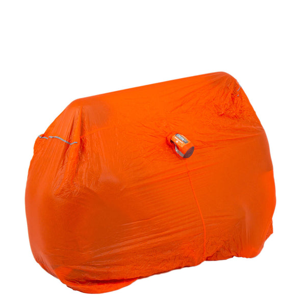 Lifesystems ultralight survival shelter 2 man version unpacked with two people inside