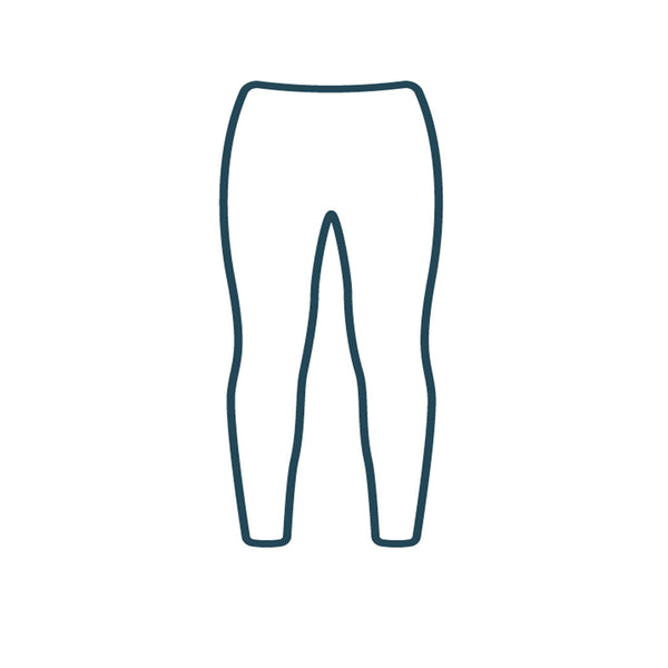 Sub Zero adult thermal base layer leggings outline drawing for the Ukrainian appeal donations