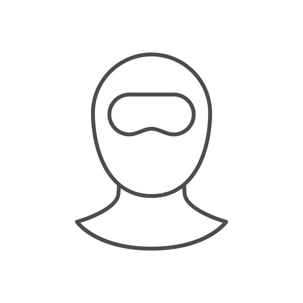 Sub Zero thermal balaclava outline drawing for the Ukrainian appeal donations