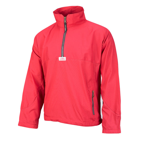 Sub Zero lightweight windproof smock in red photographed on a white background